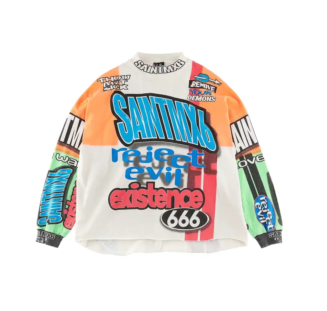 Saint Michael Motocross Long Sleeve Tee Shirt – Topshelf SLC