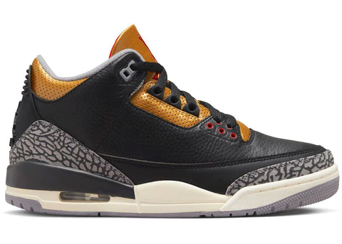 Jordan 3 Retro Black Cement Gold (Women's)