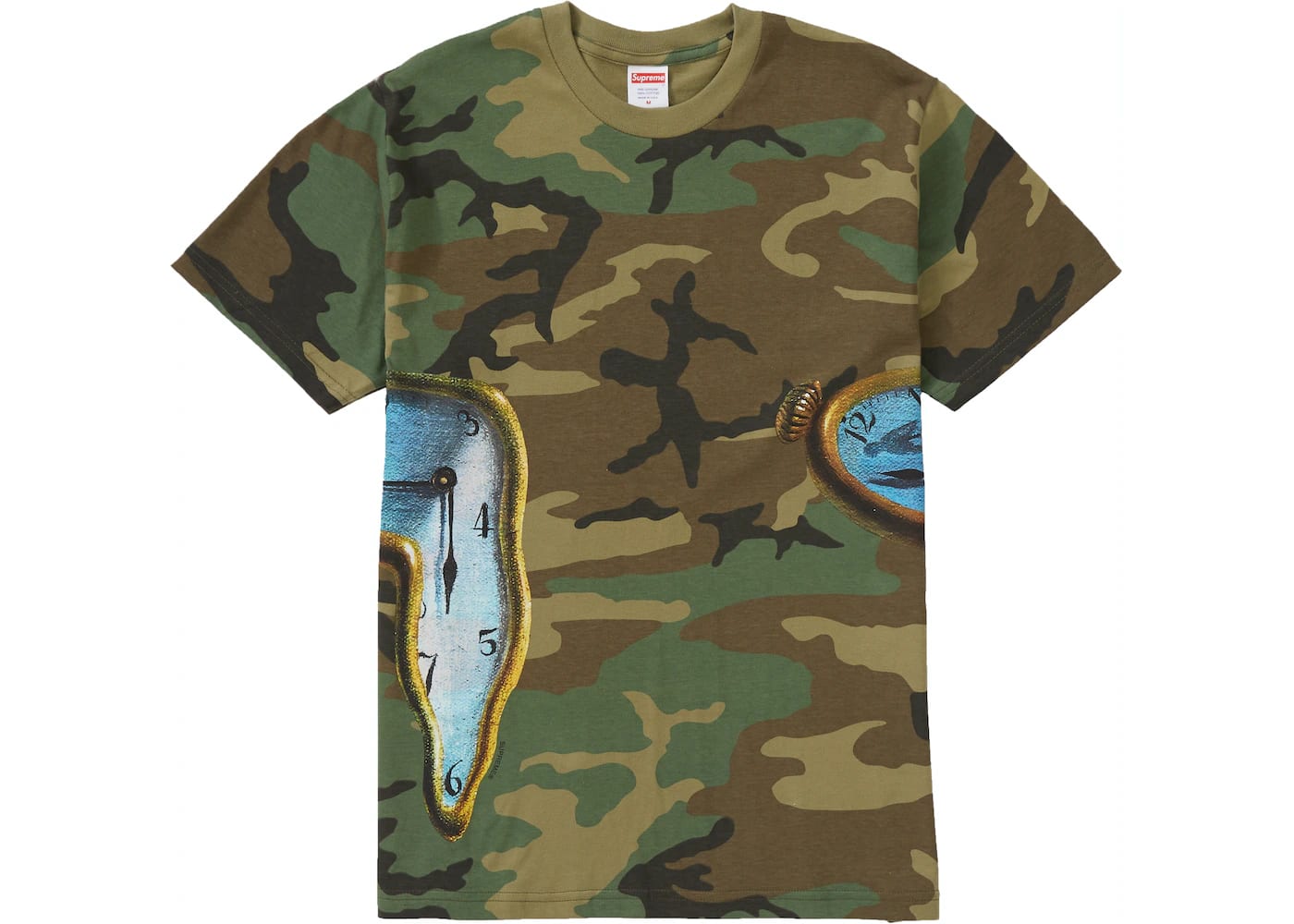 Supreme The Persistence Of Memory Tee Woodland Camo