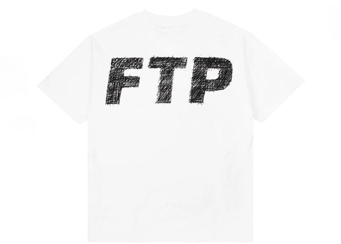 FTP Scribble Logo Tee White