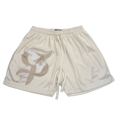 Saint Potential Cream Monochrome Shorts