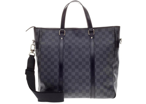 Louis Vuitton Tote Tadao Damier Graphite MM Black