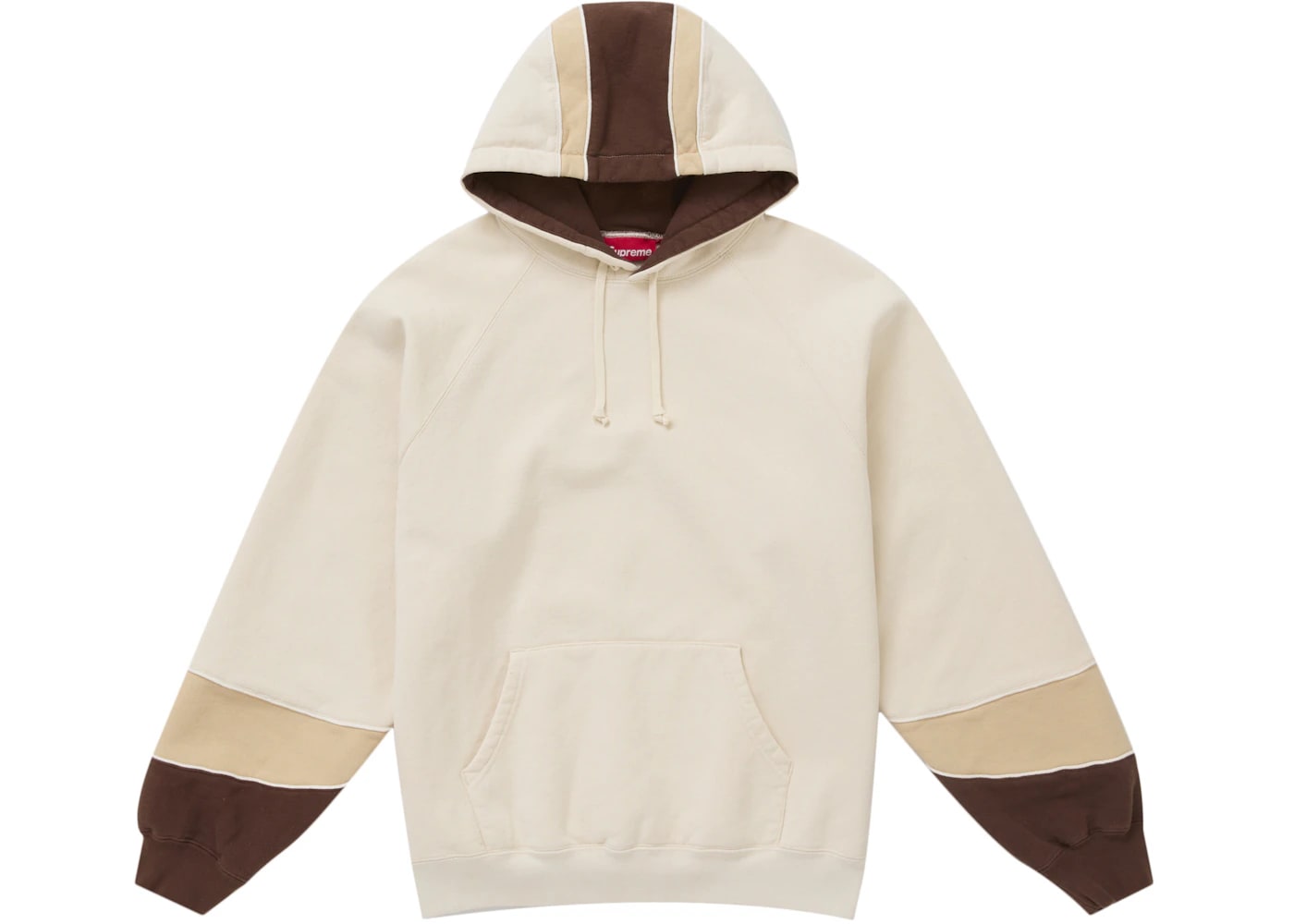 Supreme Paneled Hooded Sweatshirt (SS25) Natural