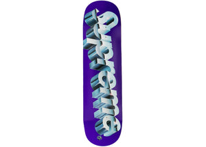 Supreme Chrome Logo Skateboard Deck Purple