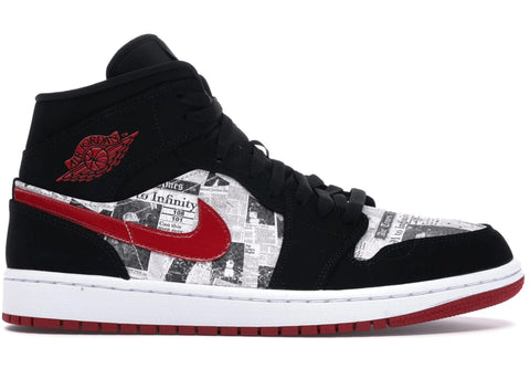 Jordan 1 Mid Newspaper Air Times