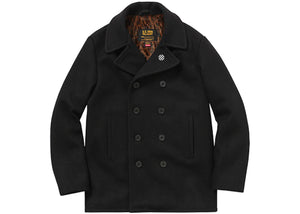 Supreme Schott Peacoat Black