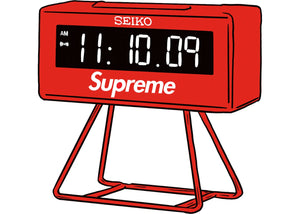 Supreme Seiko Marathon Clock Red