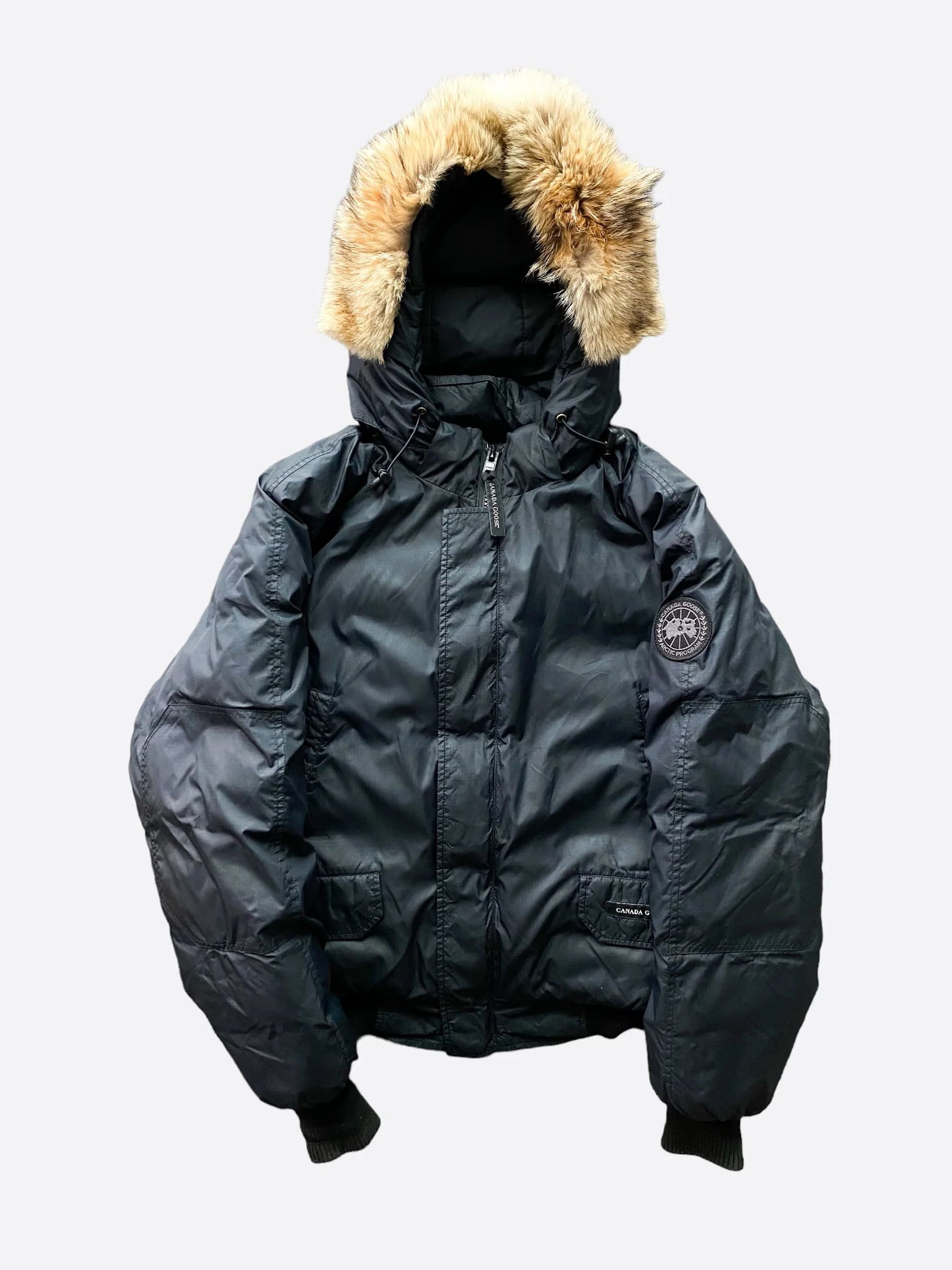 Canada goose bomber jacket black online