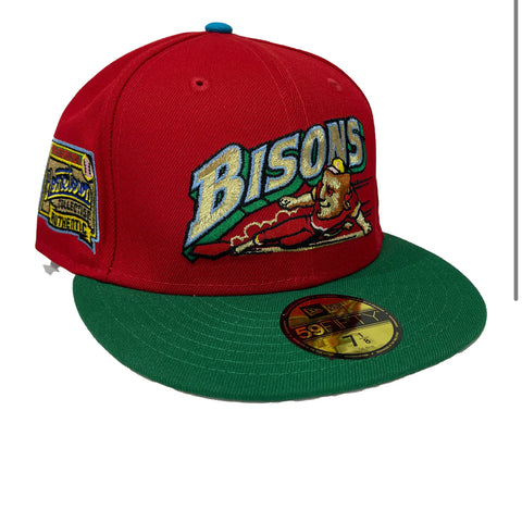 Buffalo Bisons Lucky Charms hat red green