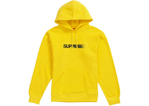 Supreme Motion Logo Hooded Sweatshirt (SS20) Lemon