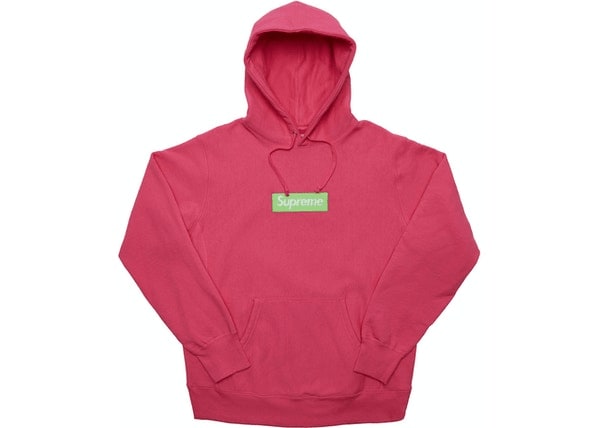 Supreme Box Logo Hooded Sweatshirt (FW17) Magenta