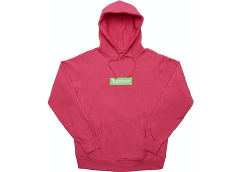 Supreme Box Logo Hooded Sweatshirt (FW17) Magenta