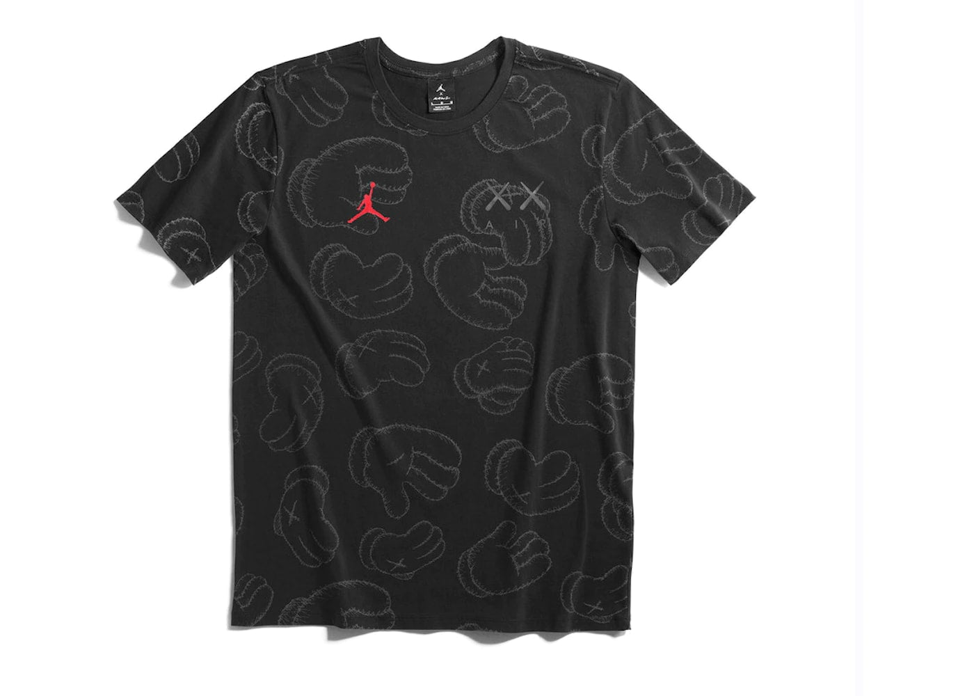 KAWS x Jordan Tee Black