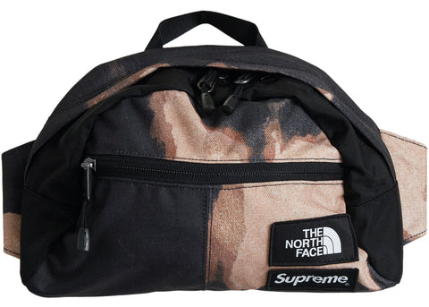 Supreme The North Face Bleached Denim Print Roo II Black